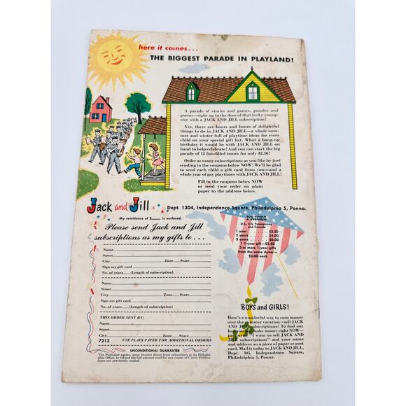 Vintage 1955 Jack and Jill  July Childrens Magazine - Picture 2 of 4